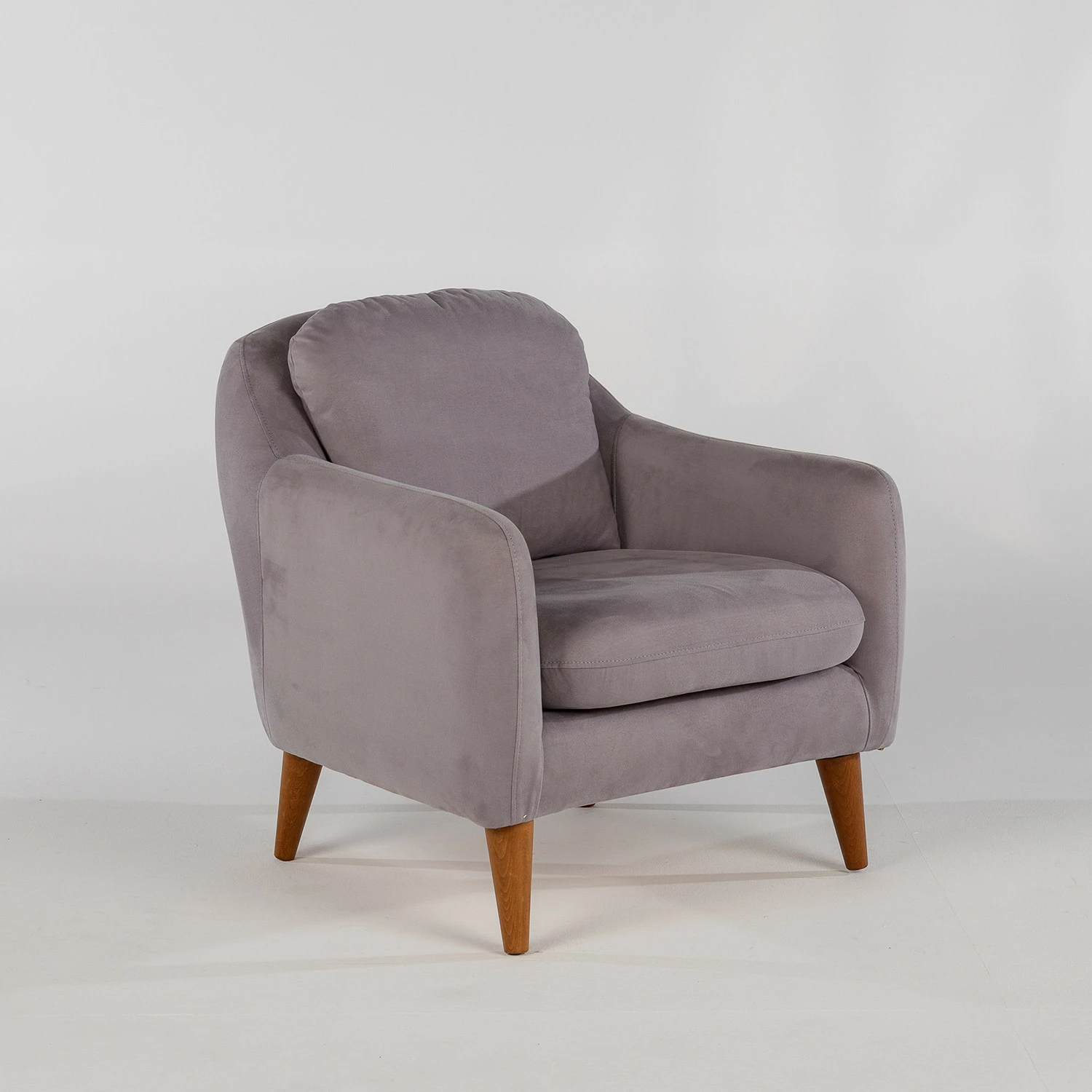 Set divani Atelier del Sofa, Sofia-TKM03-0701, ngjyrë gri