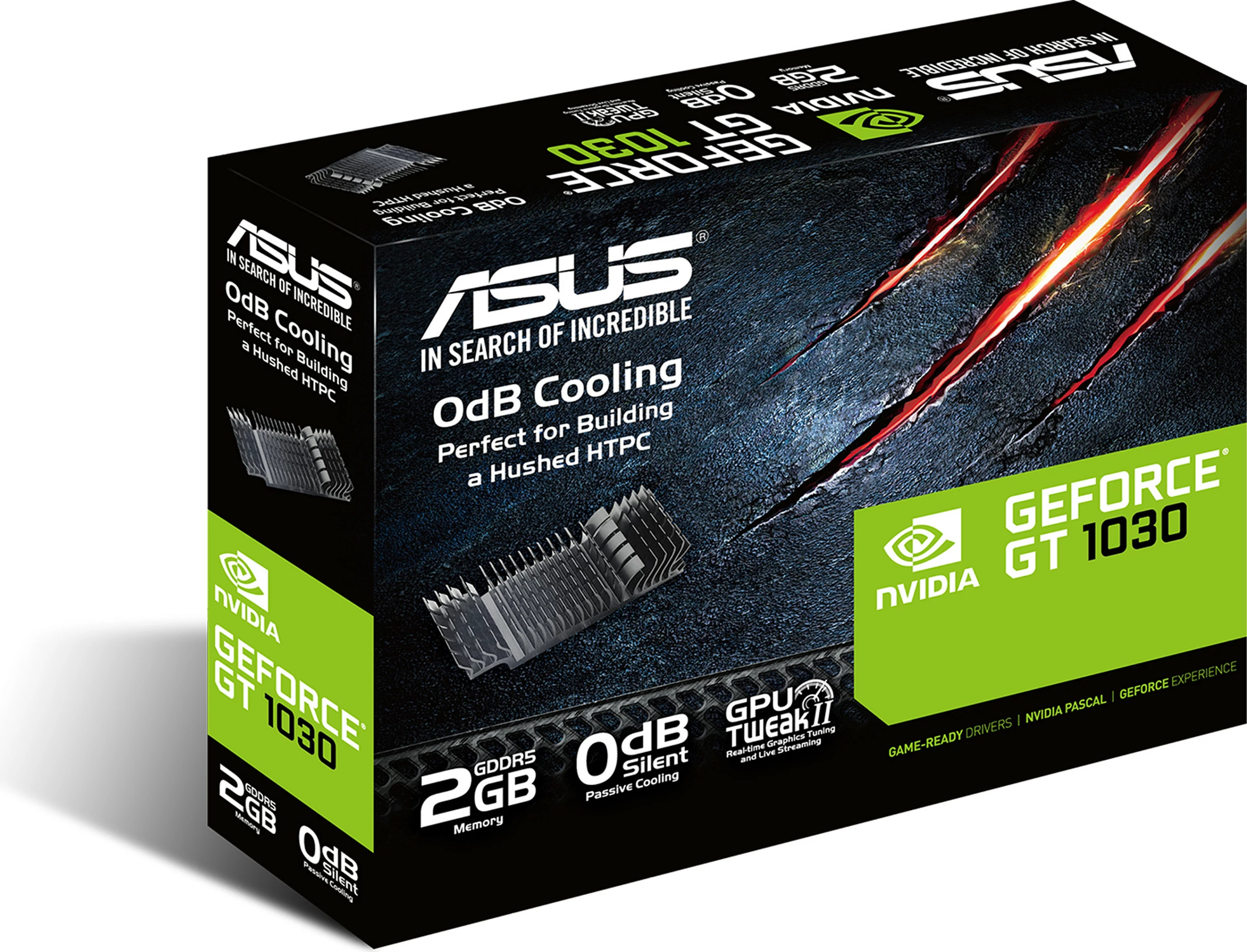 Kartelë grafike ASUS GT1030-SL-2G-BRK, GeForce GT 1030, 2 GB, GDDR5, 64 bit