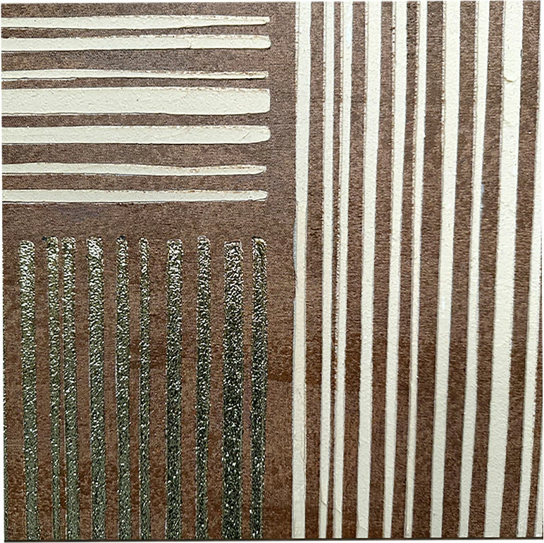 Pikturë dekorative VAILO me kornizë, 82.6x4.3x82.6cm, kanavacë, kafe-bezhë