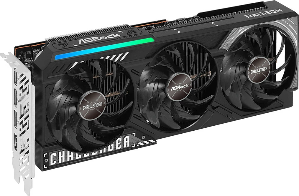 Kartelë grafike ASRock Radeon RX 9070 XT Challenger, 16GB GDDR6, 256-bit, PCIe 5.0, e zezë