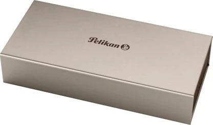 Stilolaps Pelikan Souverän 600, majë ari/rhodium, piston, i zi/kuq/artë