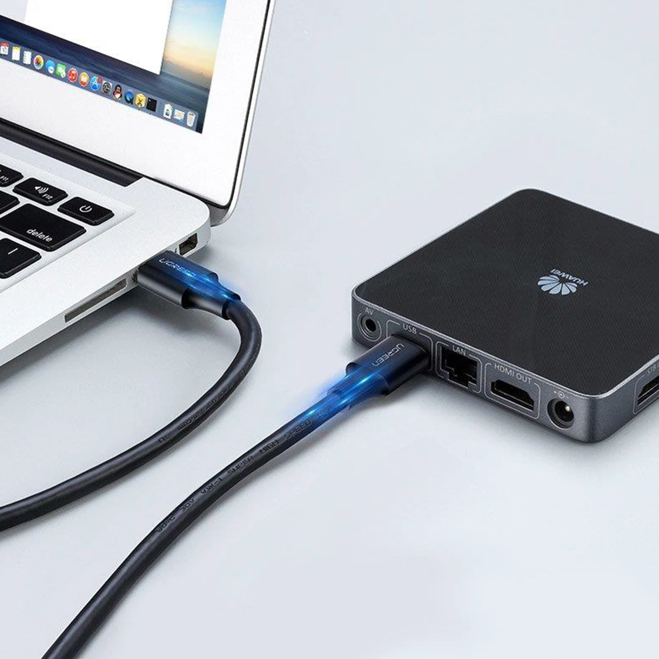 Kabllo USB-A 3.0 Ugreen US128 10371, 2m, e zezë