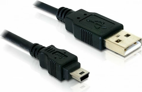 Kabllo USB DeLOCK 82252, USB-A në Mini-USB B, 1.5 m, USB 2.0, e zezë