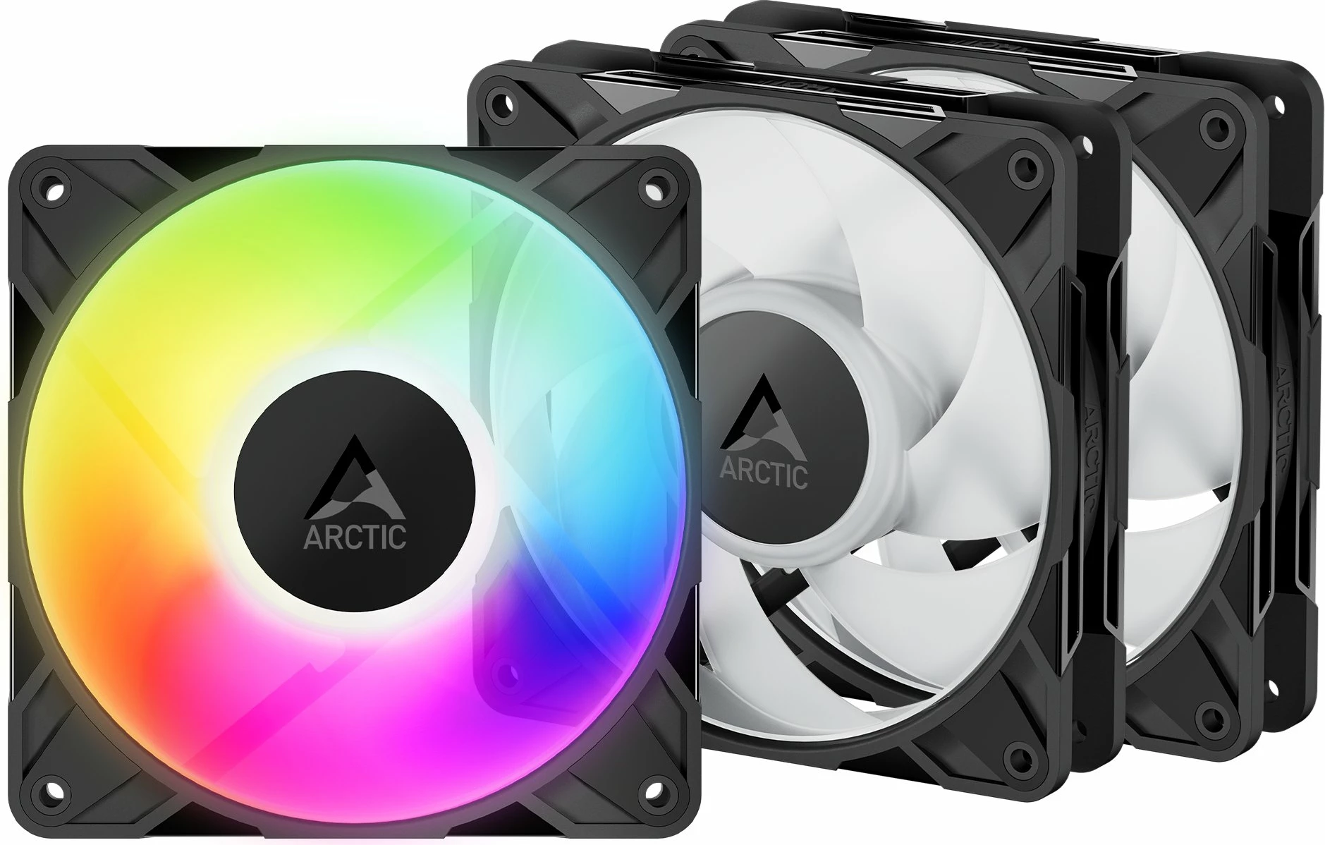 Ventilator PC Arctic P12 Pro A-RGB 120mm PWM 3000rpm, 3-pack, i zi (ACFAN00310A)