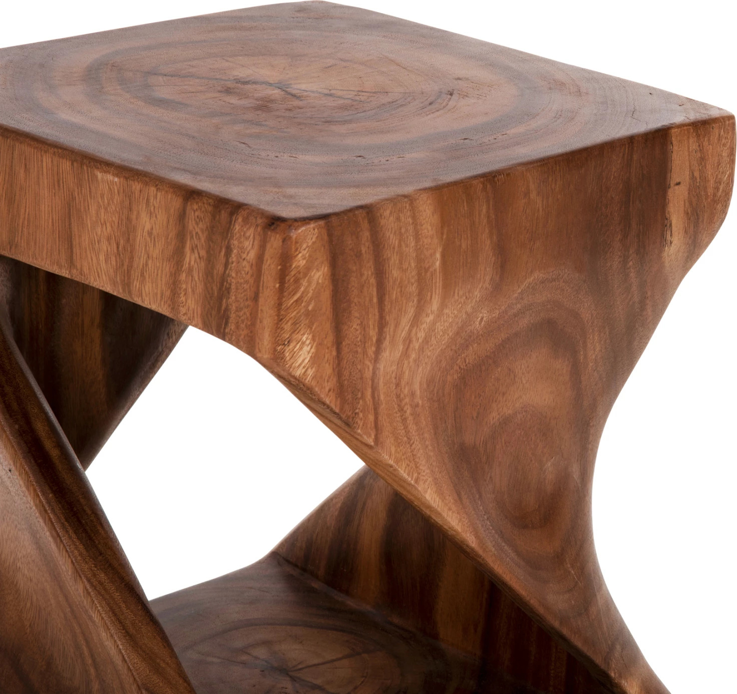 Karrige për bar GEBO, dru suar, ngjyrë arre, katrore, 35x35x46.5cm