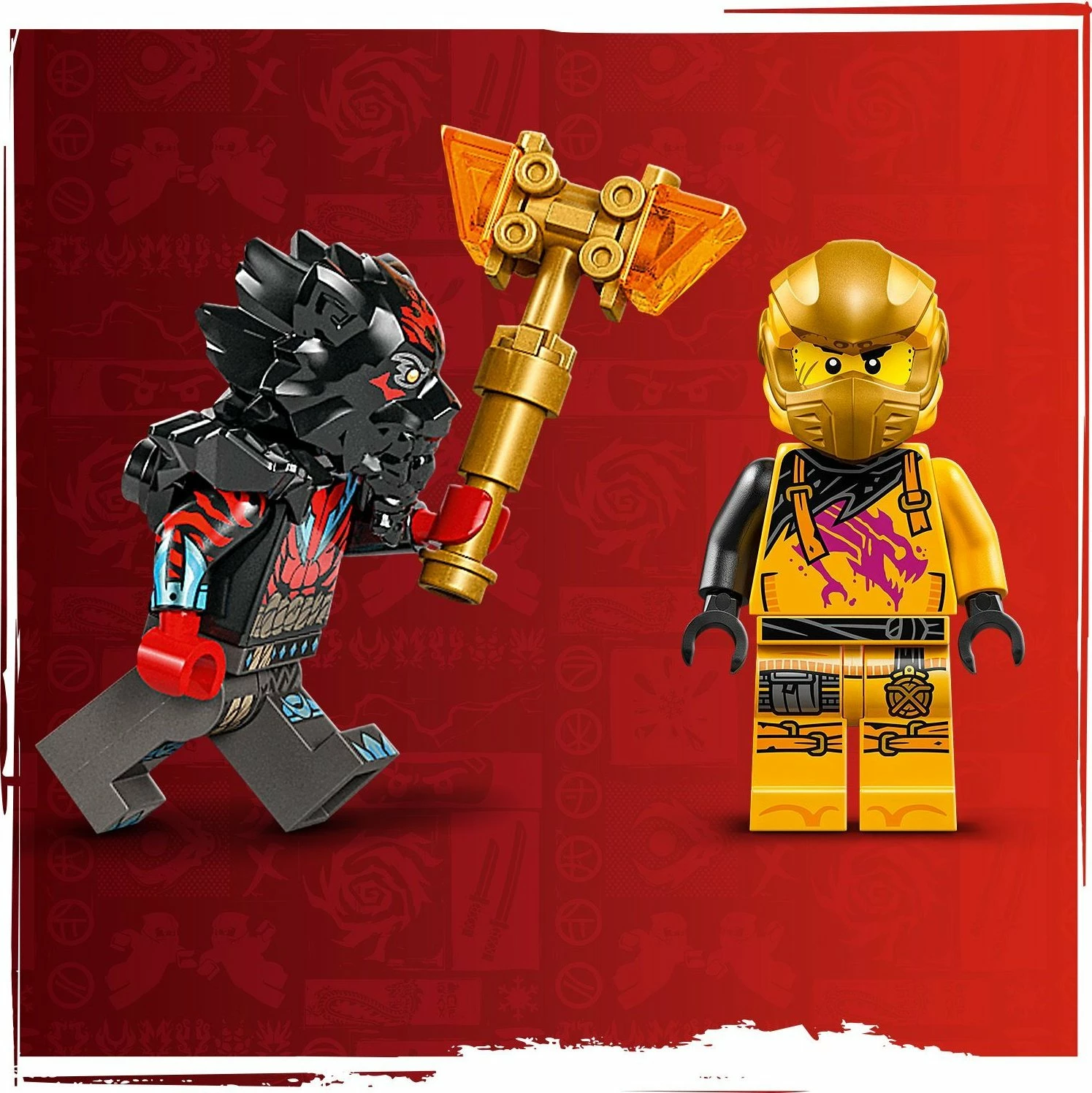 Set ndërtimi LEGO NINJAGO Dragon Spinjitzu Battle Pack 71826, 186 copë, 6+