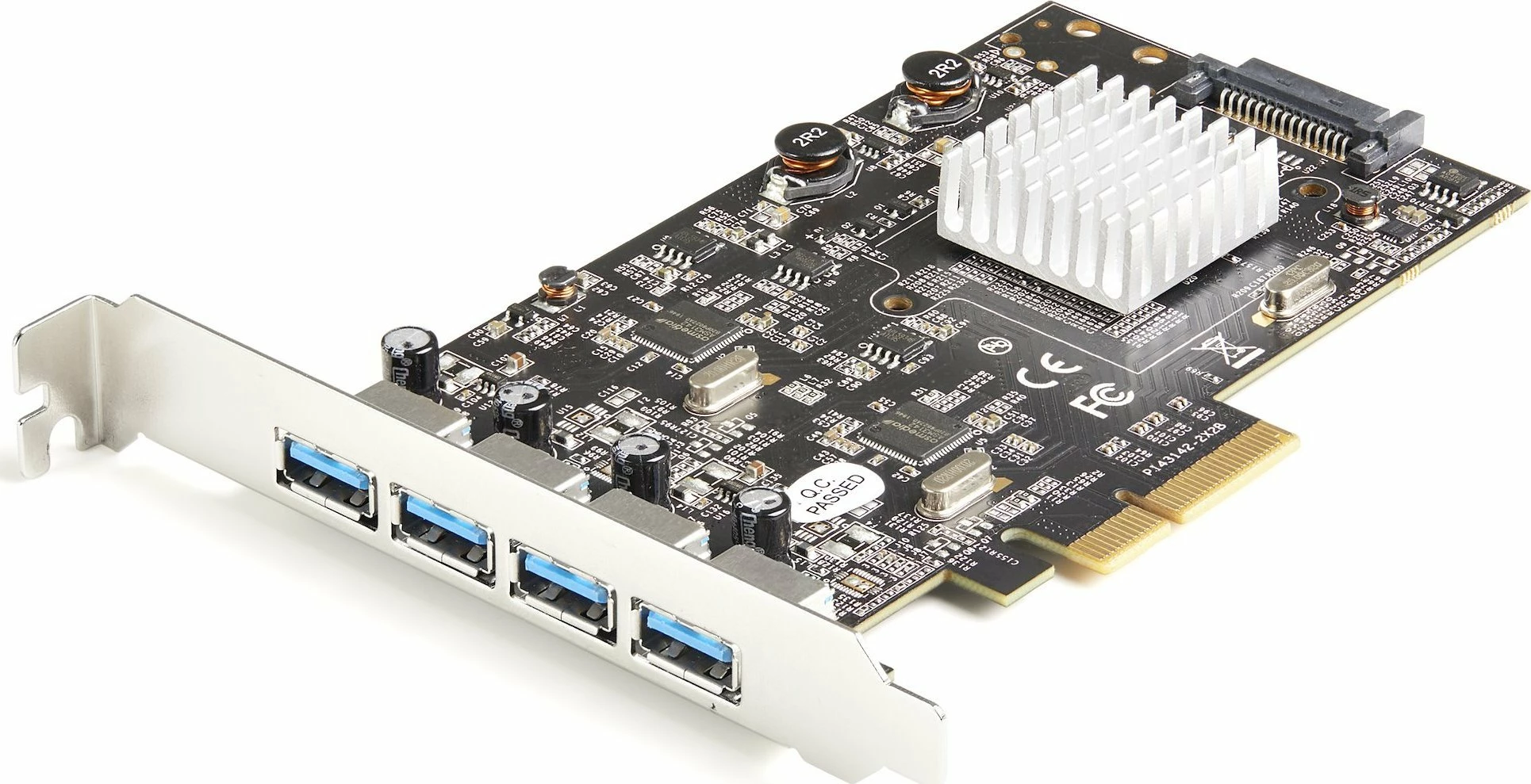Kartë zgjerimi PCIe USB 3.2 Gen 2 StarTech PEXUSB314A2V2, 4x USB-A 10Gb/s, zezë/metalike