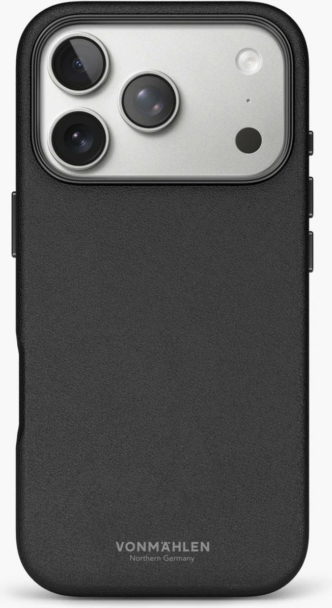 Mbështjellës Vonmählen Like Leather për iPhone 17 Pro Max, e zezë