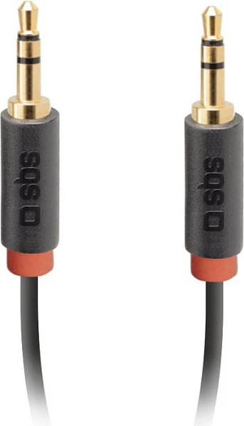 Kabllo AUX SBS 3.5mm mashkull-mashkull, 1.5 m, e zezë