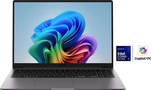 Laptop Samsung Galaxy Book6, Core Ultra 5 325, 16GB RAM, 512GB SSD, Windows 11 Pro, Mocha Grey