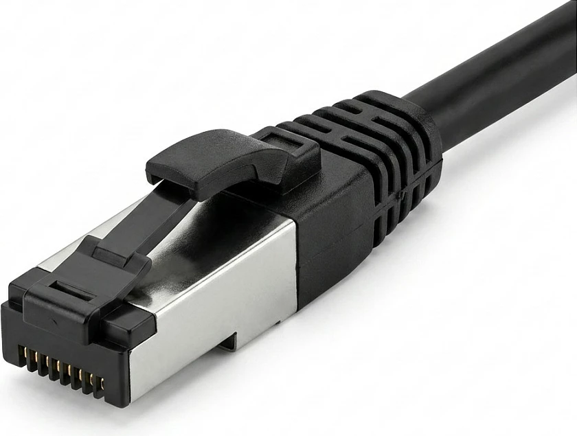 Kabllo rrjeti Synergy21 RJ45 CAT8.1, 3m, 2000MHz, S/FTP, e zezë
