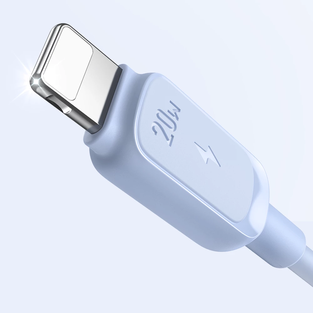 Kabllo Joyroom Multi-Color Series A14, USB-C në Lightning, 1.2m, 20W, Kaltër