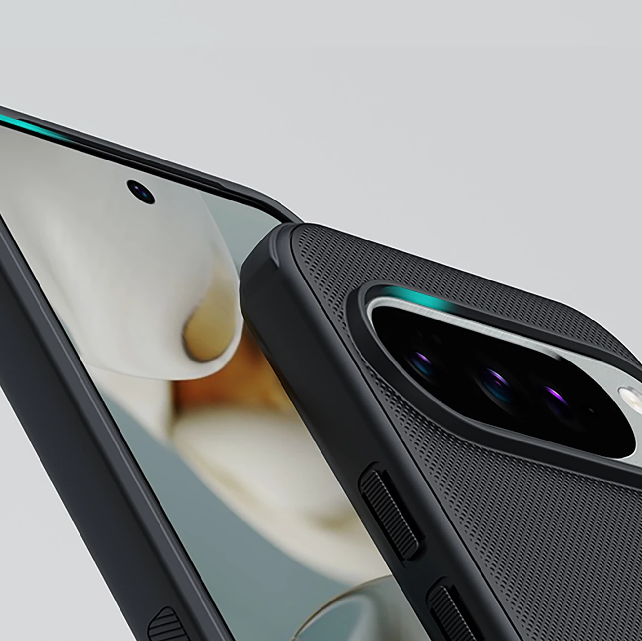 Mbështjellës, Nillkin, Super Frosted Shield Pro, për Google Pixel 10/10 Pro, TPU+PC, i zi