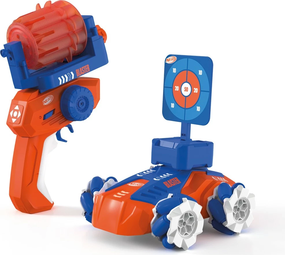 Makine me telekomandë Carrera RC Action Nerf Blaster, 2.4GHz, elektrike, blu/kuqe