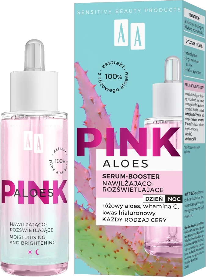 Serum për fytyrë AA Aloes Pink Serum-Booster për femra 30ml