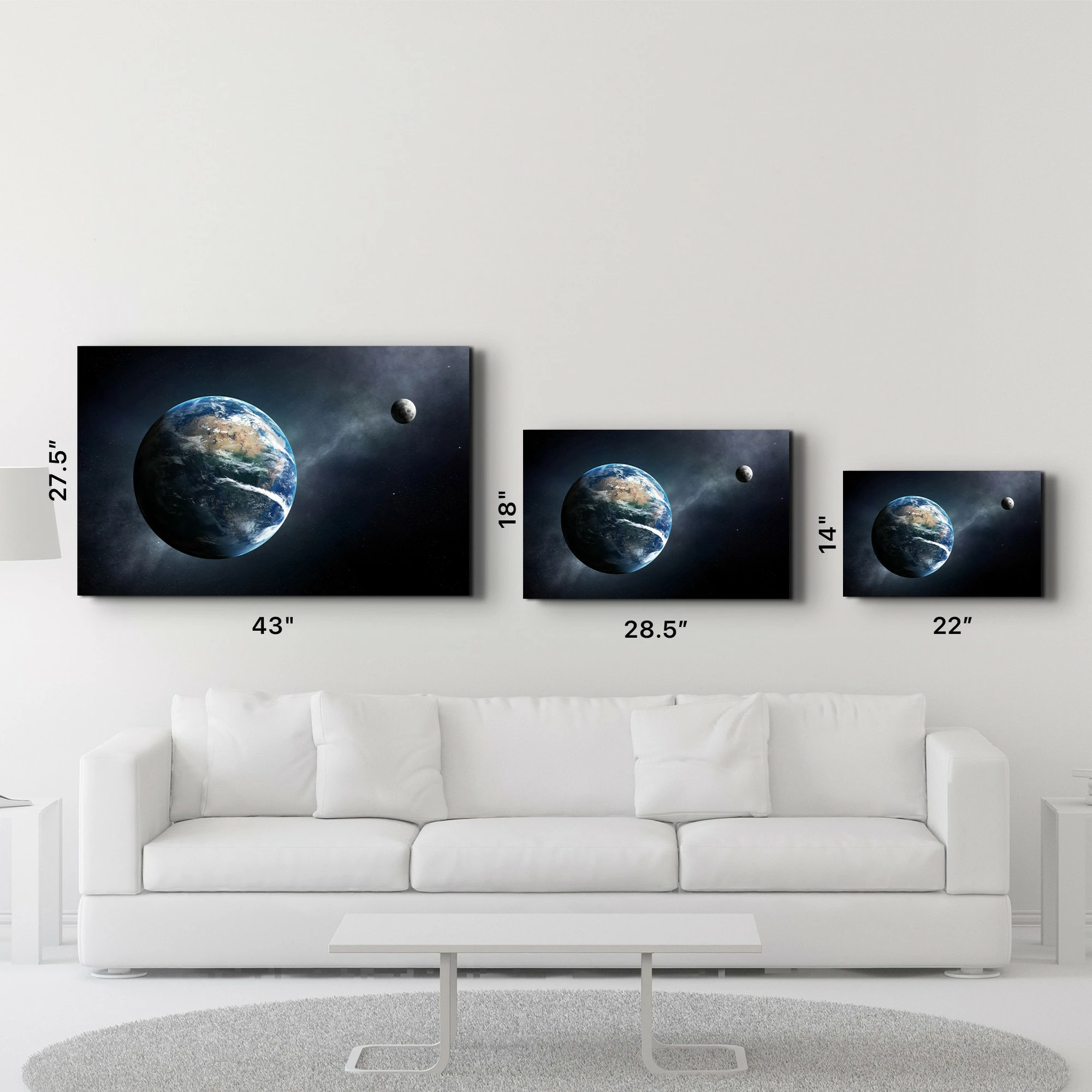 Pikturë dekorative prej xhami të temperuar Wallity, OGLS-7058, 70x110cm