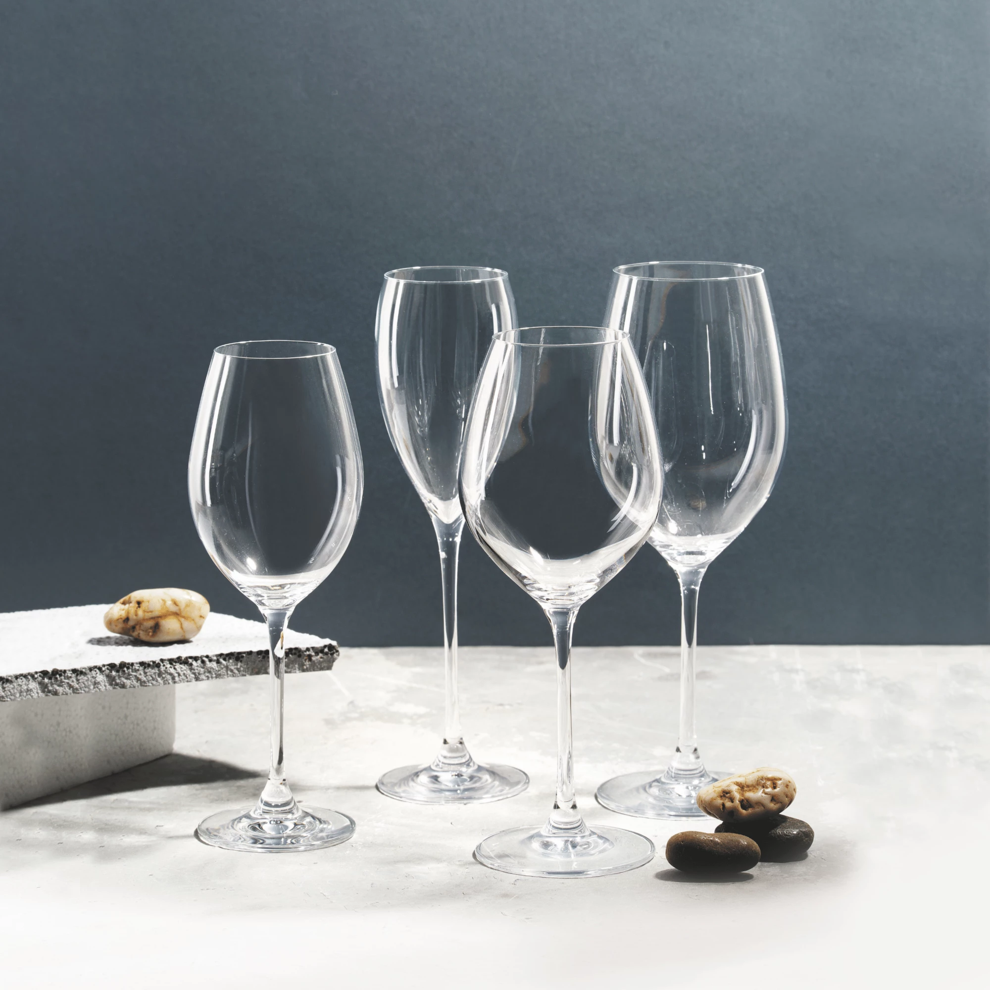 Gotë vere RONA Le Vin Bordeaux 600ml kristal, transparent, set 6 copë