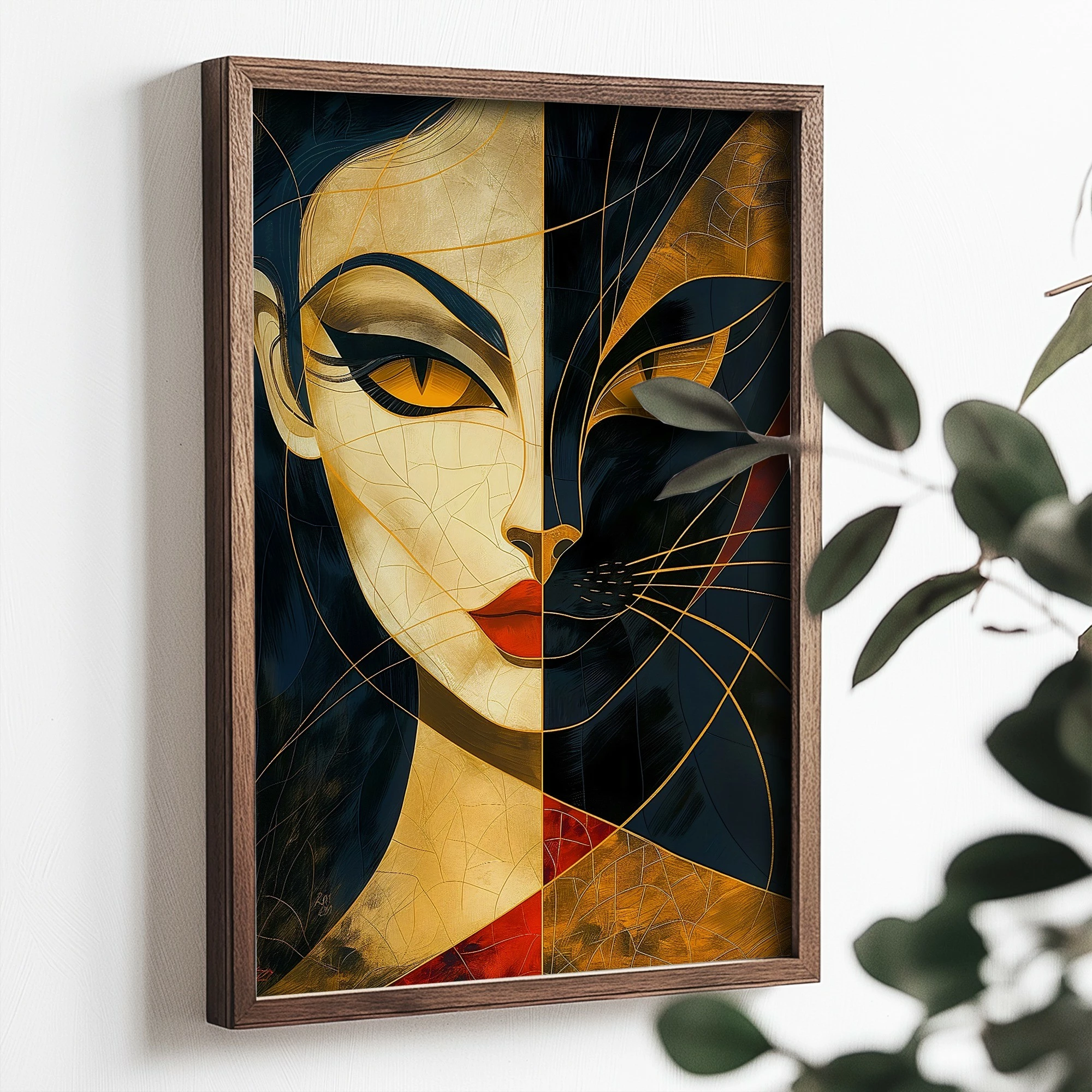 Pikturë dekorative me kornizë MDF, Wallity, TUN079-XL, shumëngjyrëshe, 50x70x3.5cm