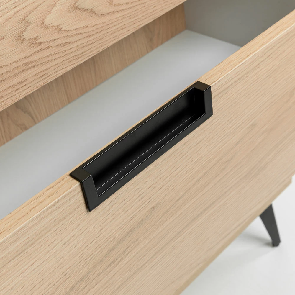 Komodë NEON me 3 sirtarë, natyrale, 80x39x83cm