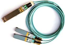 Kabllo rrjeti NVIDIA MFA7U10-H005, 5 m, 2x QSFP56, 400 Gbit/s, Blue