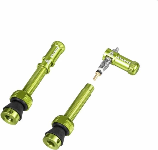 Valvula biçiklete Granite, të gjelbra