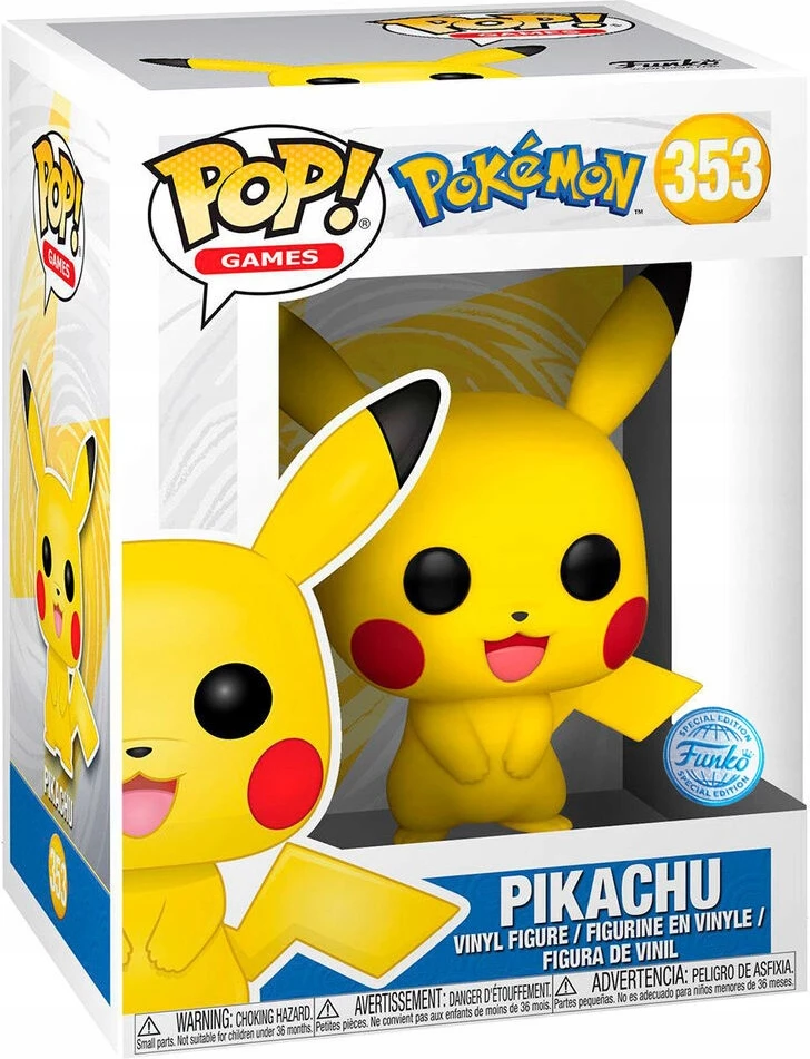 Figurinë vinyl koleksionuese Funko POP! Mega Pokémon Pikachu 18", e verdhë