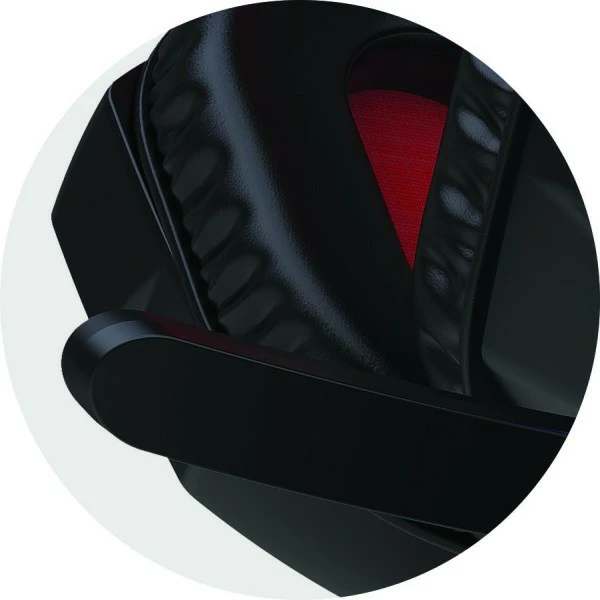 Kufje gaming Rebeltec SHARK, stereo 40mm, me mikrofon, RGB, 1.8m, USB-A + 3.5mm (4-pin), zi/kuqe