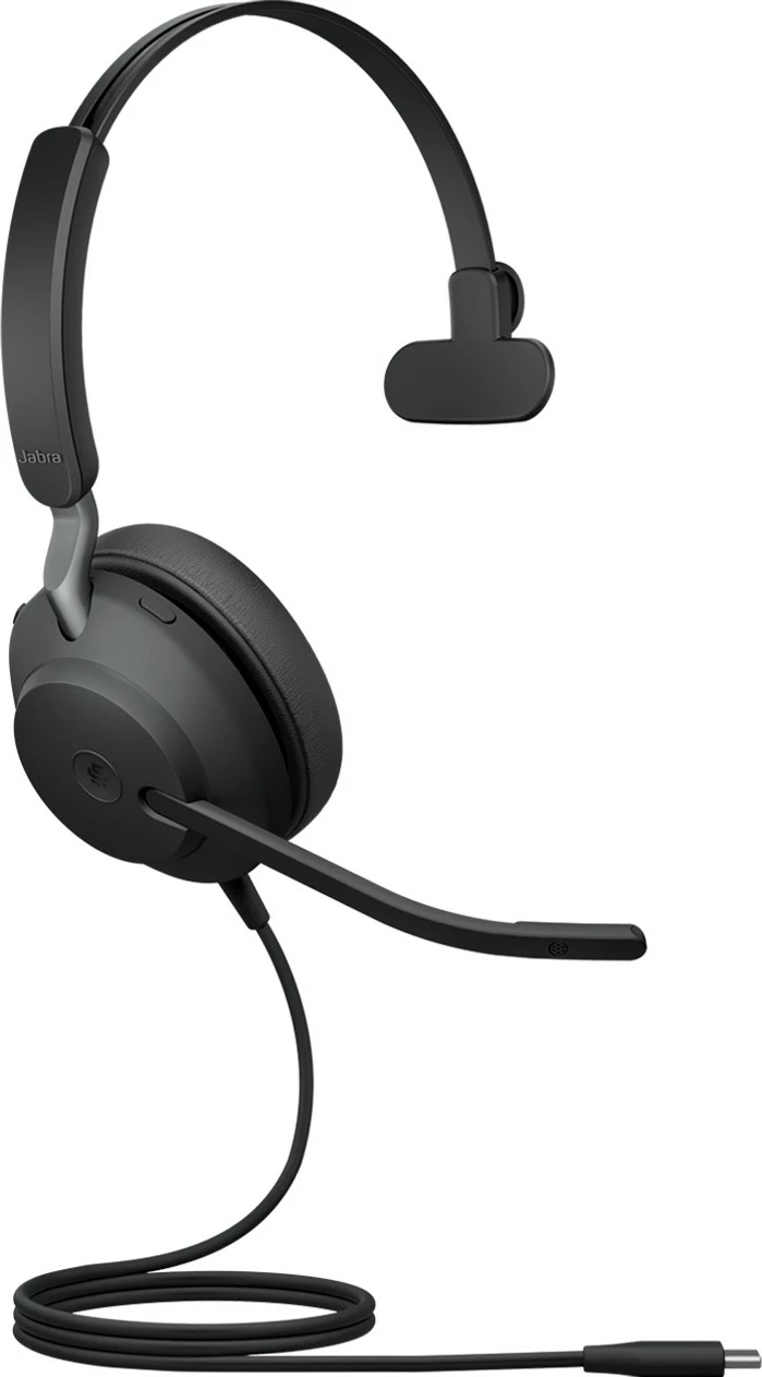 Kufje Jabra Evolve2 40 SE, mono, USB-C/USB-A, e zezë