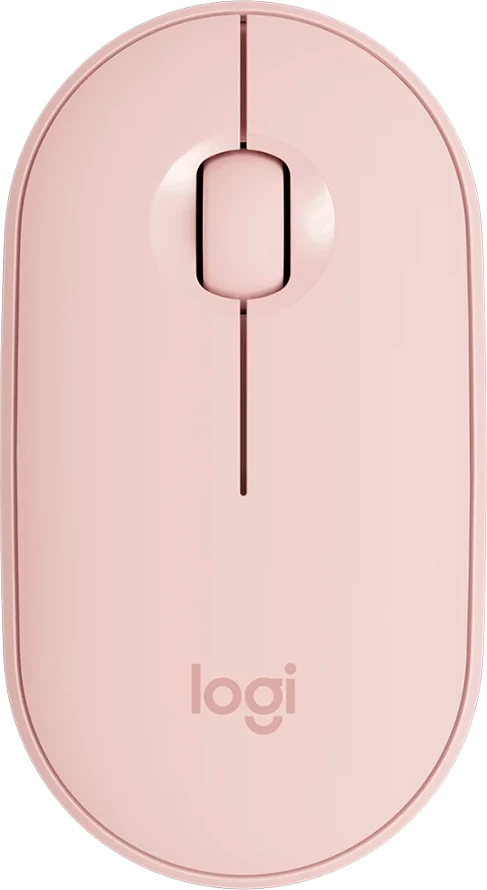 Maus Logitech M350S Pebble 2 Bluetooth, 1000 DPI, Tonal Rose