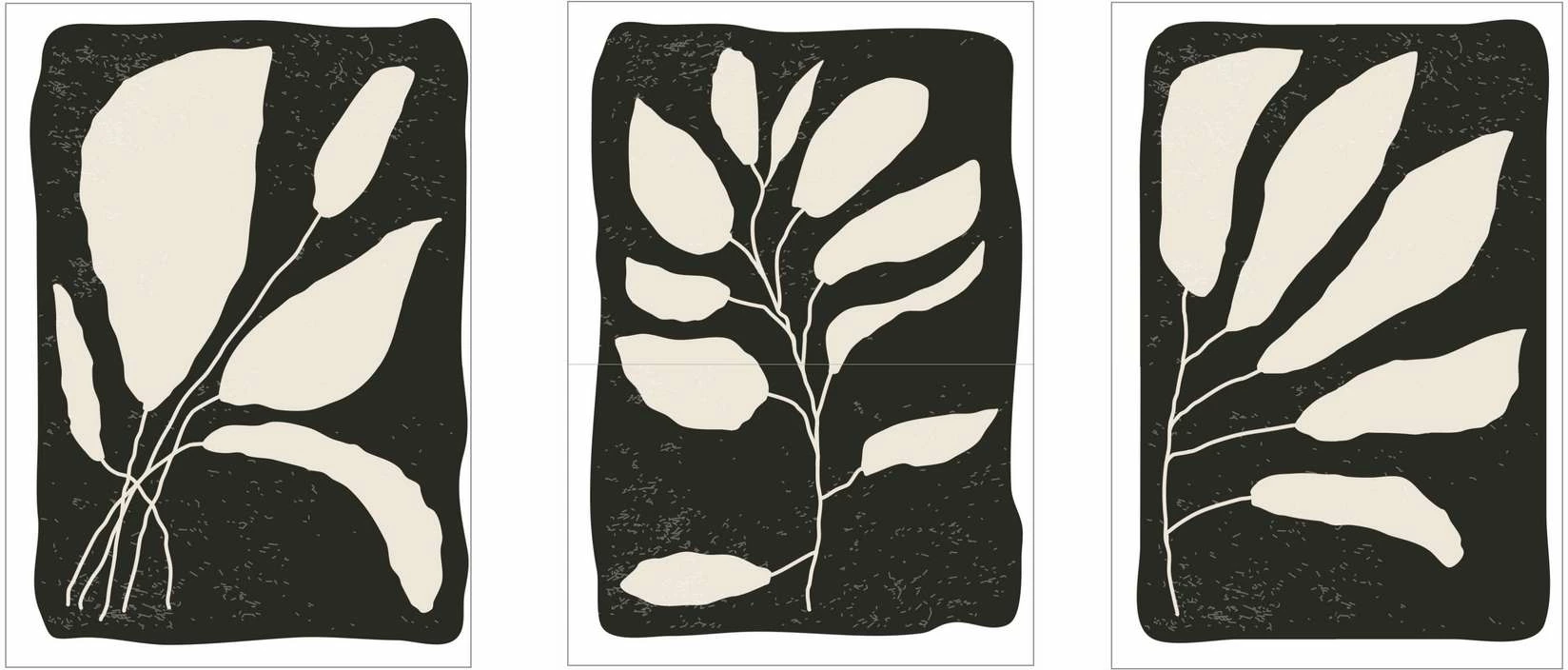 Set pikturash dekorative të kornizuara MDF, shumëngjyrëshe, Wallity, Mp3-00114, 30x40cm (3 copë)