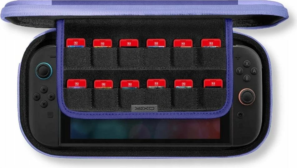 Çantë mbrojtëse për konzolë Yaxo TAHOE Cool Edition YAX-GA-CS-10, për Nintendo Switch/Switch 2, Blueberry Purple