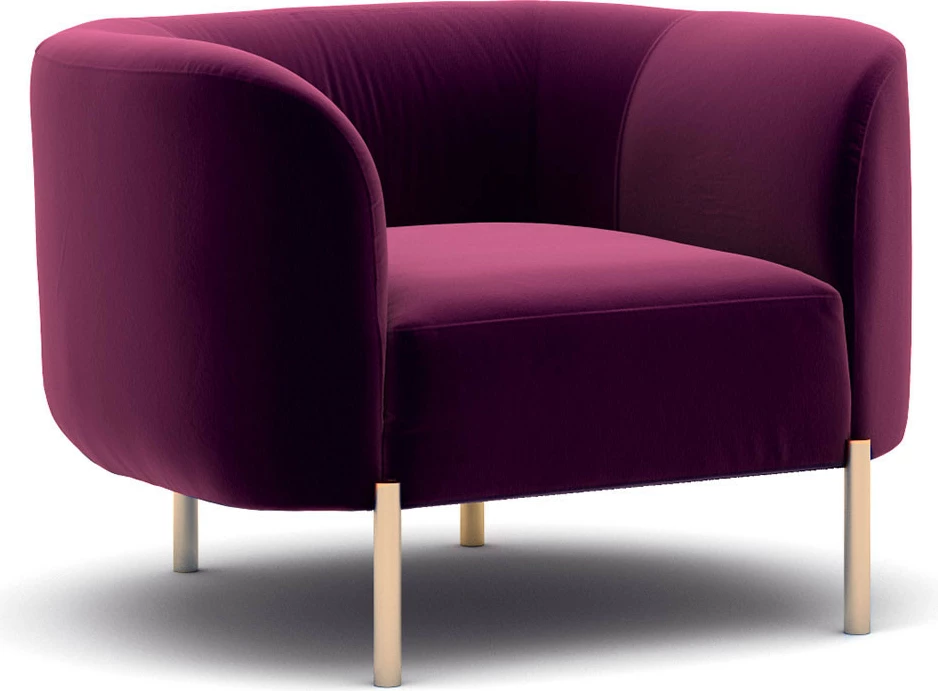 Karrige njëvendëshe, Atelier del Sofa, macaroon, fuchsia
