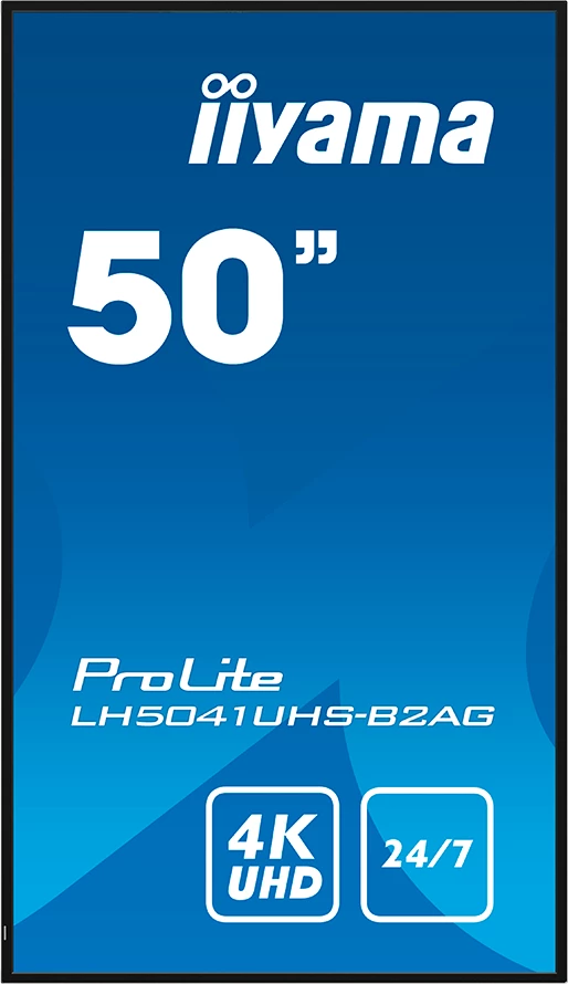 Ekran profesional IIYAMA ProLite LH5041UHS-B2AG 50" 4K UHD 24/7, zi