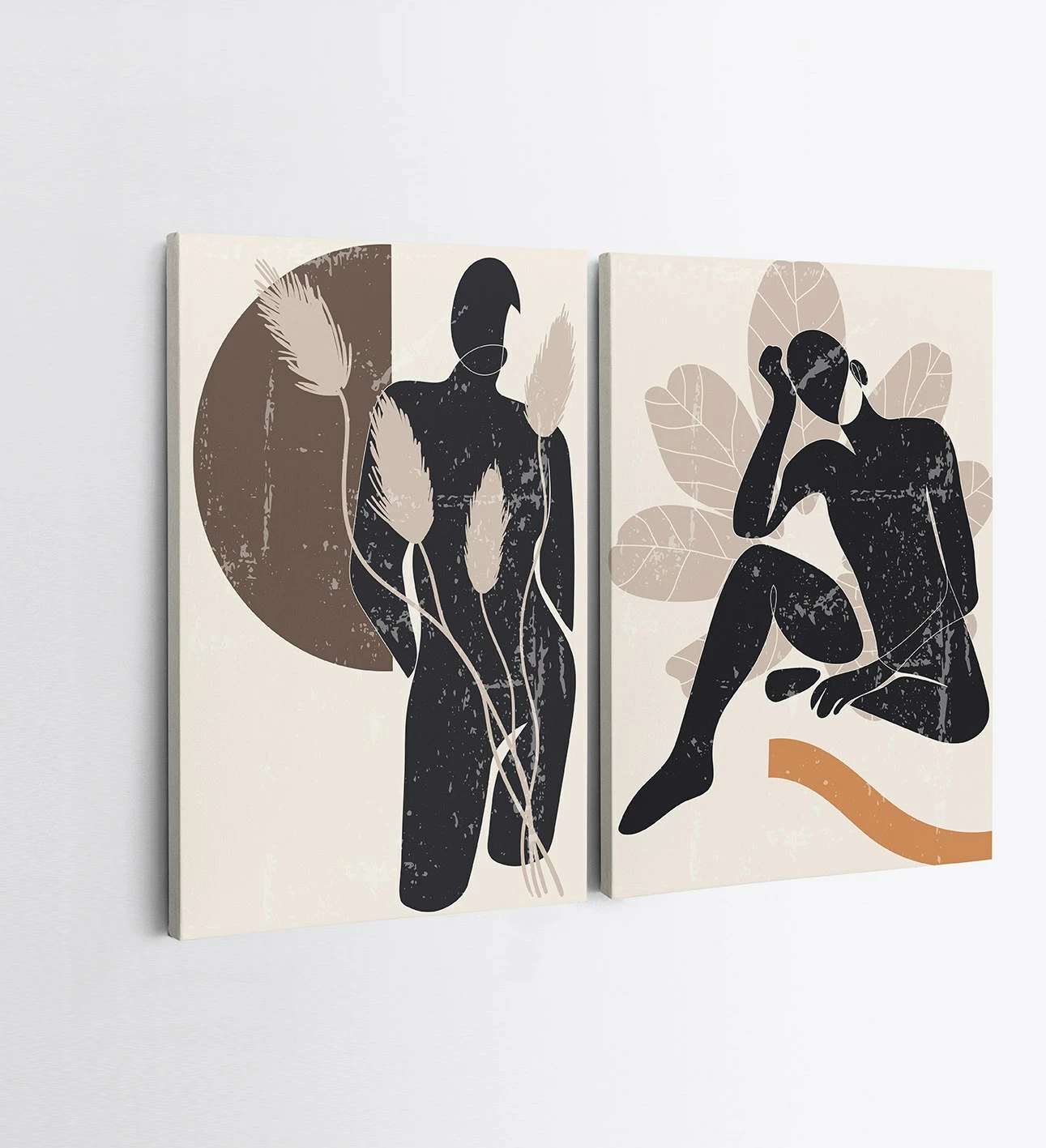 Pikturë dekorative në kanavacë (2 copë), Wallity, 2KNV4250, 50x70cm