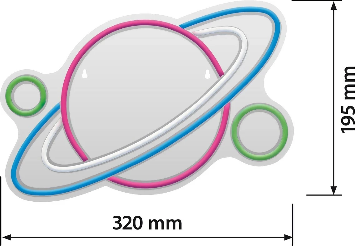 Dritë LED ACTIS ACS-NEON PLANET, Multingjyrëshe