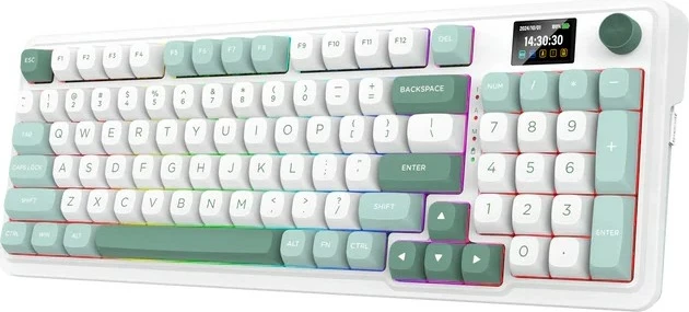 Tastierë mekanike Redragon Galatin Pro K719WG-RGB-PRO, 96%, RGB, wireless/wired, e bardhë