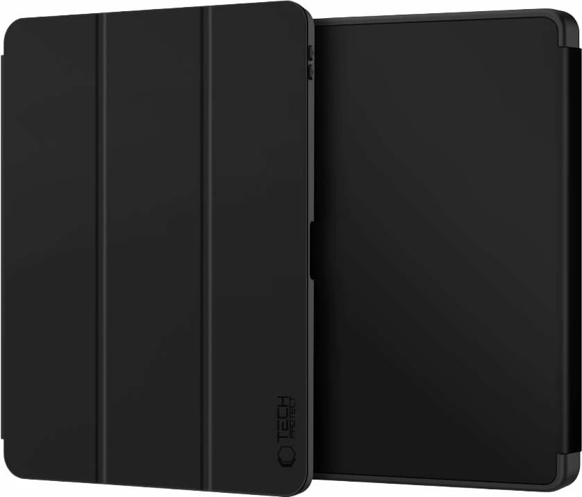 Këllëf flip Tech-Protect SmartCase Pen për Xiaomi Redmi Pad 2 11.0\", silikon mat, me mbajtëse stilolapsi, i zi