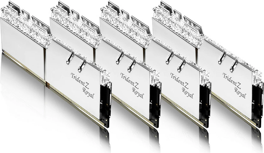 RAM Memorje G.Skill Trident Z Royal 64GB (4x16GB) DDR4-3600, RGB, silver