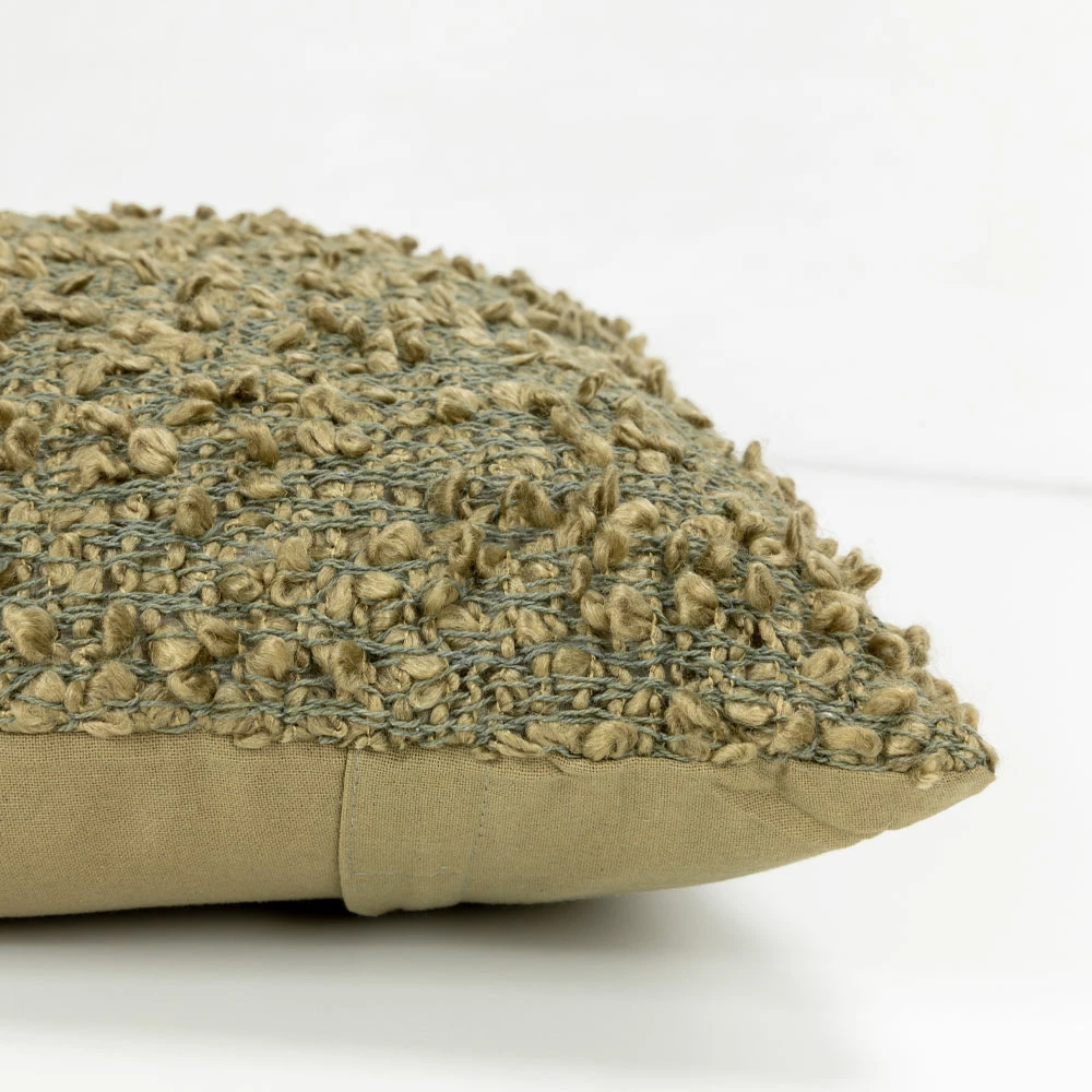 Jastëk dekorativ SIMPUL, material poliester, ngjyrë ulliri, 45x45cm