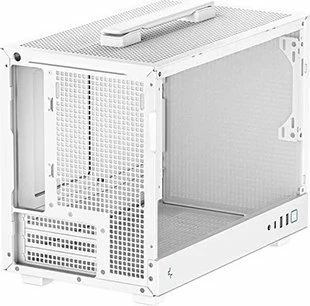 Kasë Deepcool CH160 Mini-ITX SFF, high-airflow mesh, me dritare, pa PSU, e bardhë