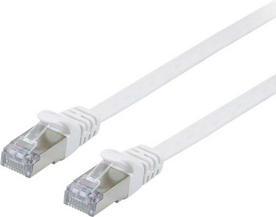 Kabllo rrjeti EQUIP Cat6a 5m flat, e bardhë