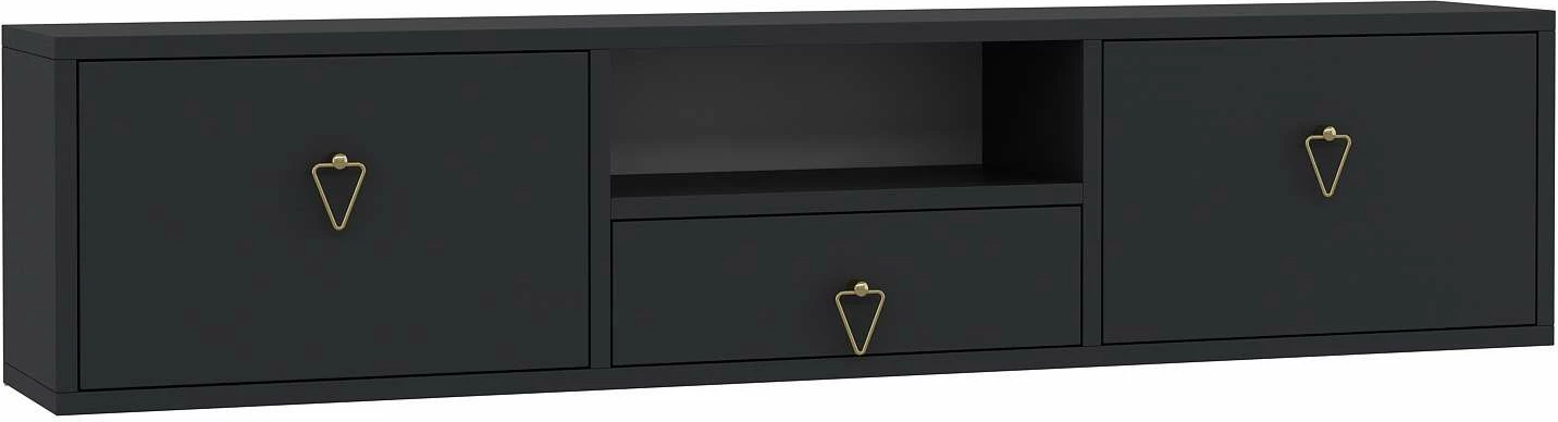 Komodë TV Skye Decor, anthracite, gold, 1303-DROP-1
