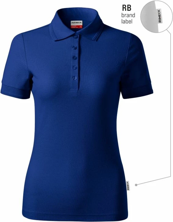 Maicë polo femra Malfini, ngjyrë blu e lehtë