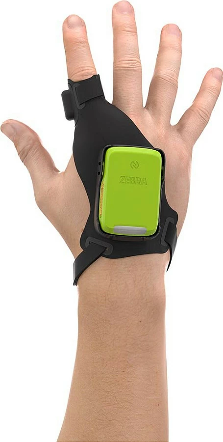 Skaner barkodi wearable Zebra RS2100, 2D, Bluetooth, wireless, i gjelbër