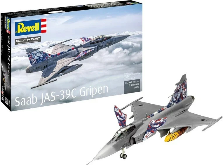 Model plastik avion Saab JAS 39C Gripen Revell 1:72