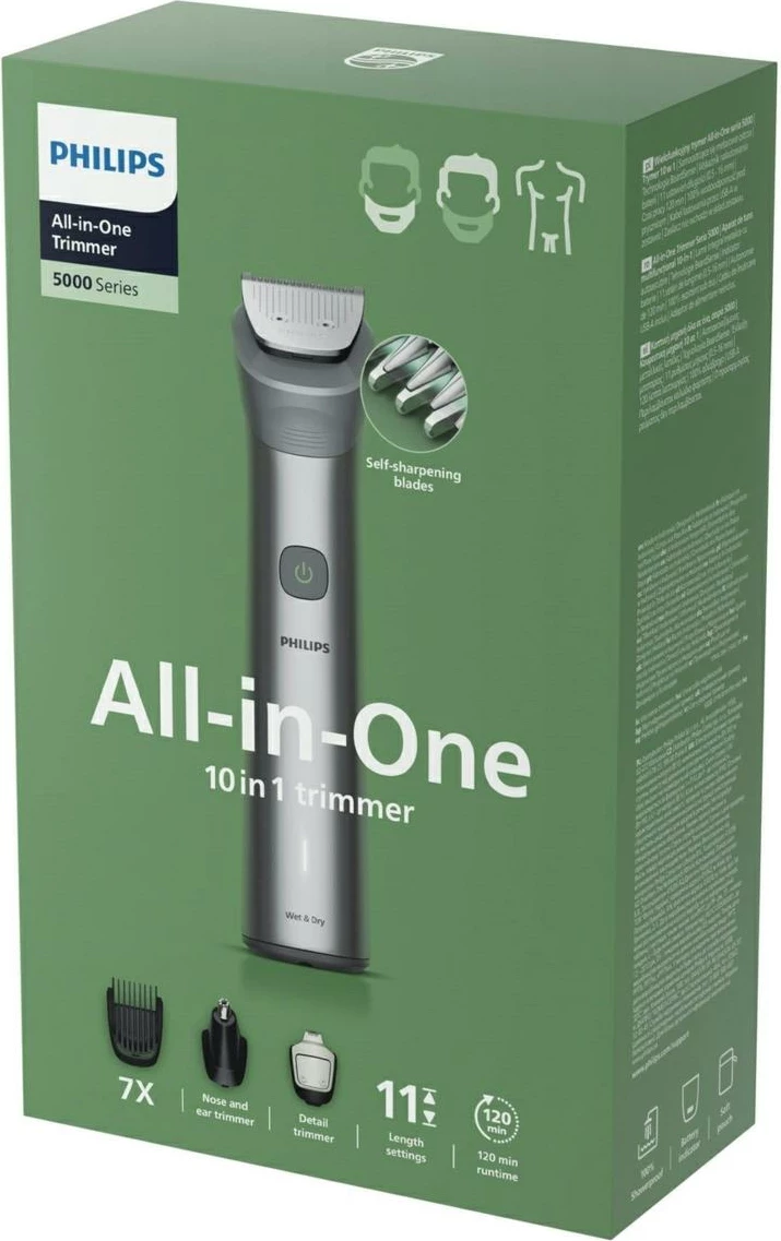 Makinë rroje Philips MG5930/15 All-in-One, 10 në 1, gri