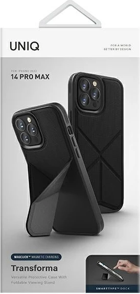 Mbështjellës UNIQ Transforma Magclick për iPhone 14 Pro Max, i zi