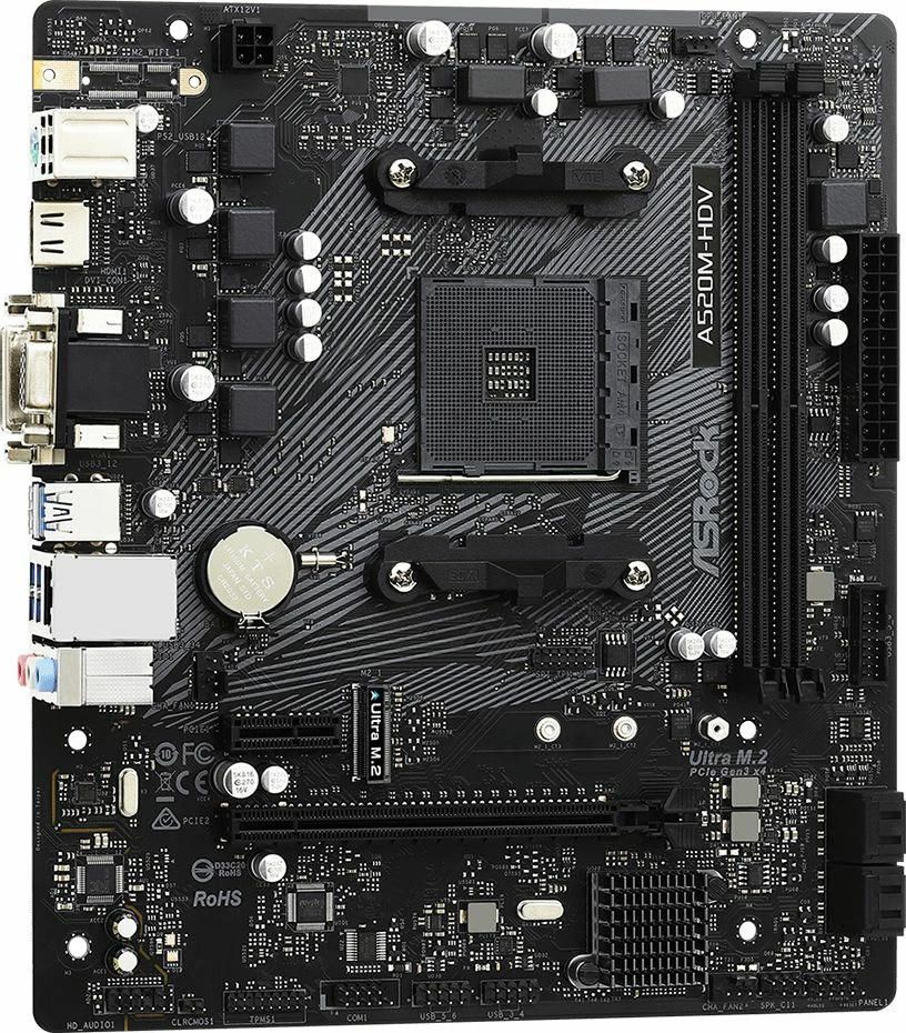 Pllakë amë ASRock A520M-HDV mATX, Socket AM4, DDR4 64GB