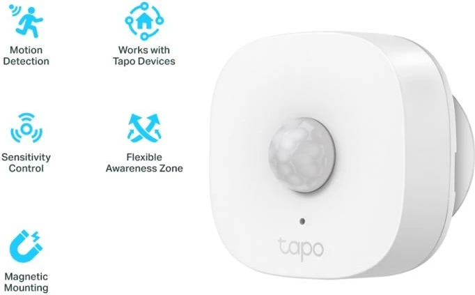 Sensor lëvizjeje, TP-Link, Tapo T100, PIR 7 m 120°, i bardhë