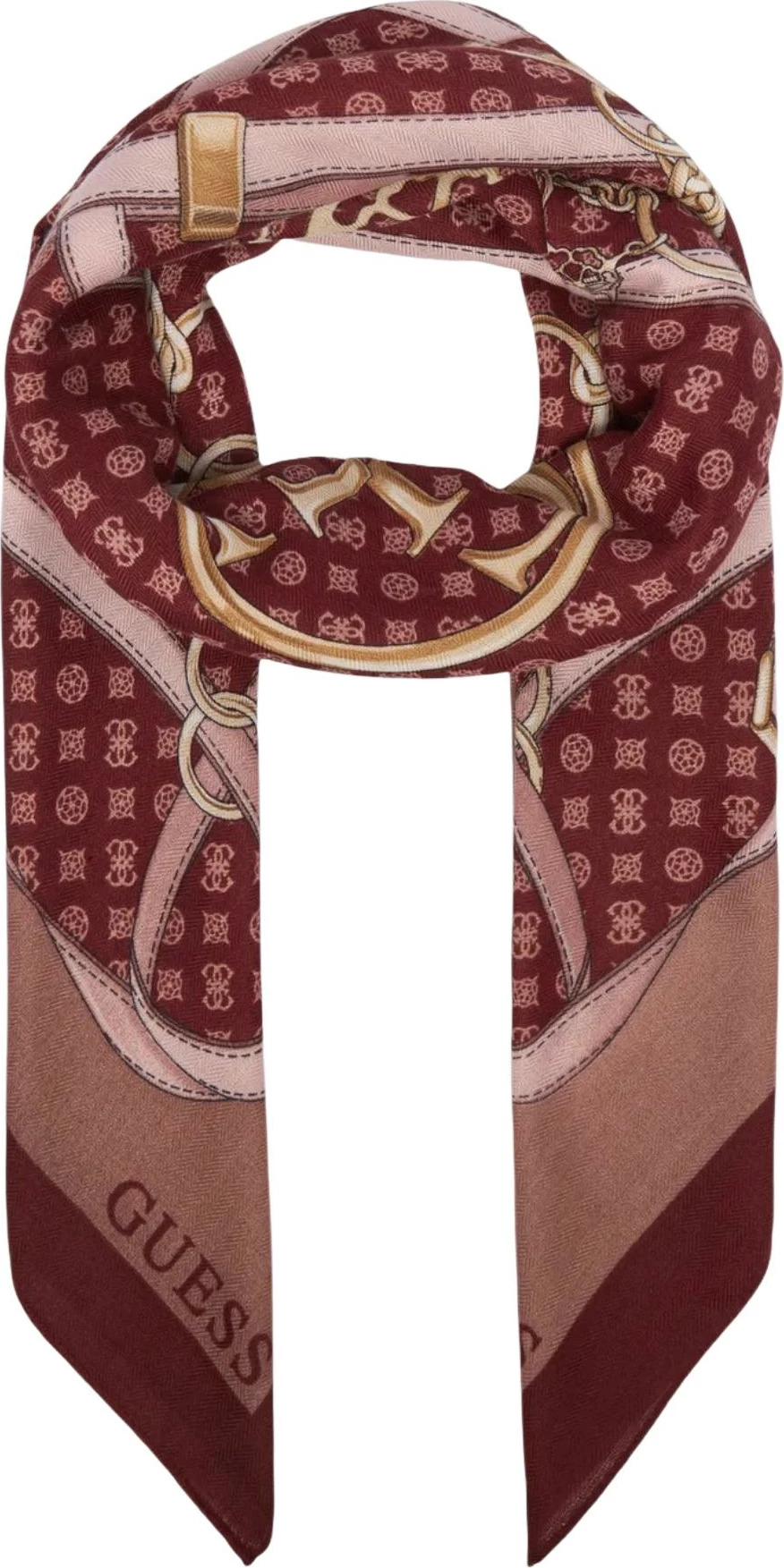 Shall për femra Guess AW5679 POL03, bordo